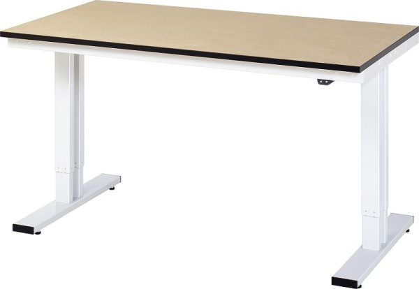 RAU werktafel serie adlatus 300 (elektrisch in hoogte verstelbaar), MDF werkblad, 1500x720-1120x800 mm, 08-WT-150-080-F