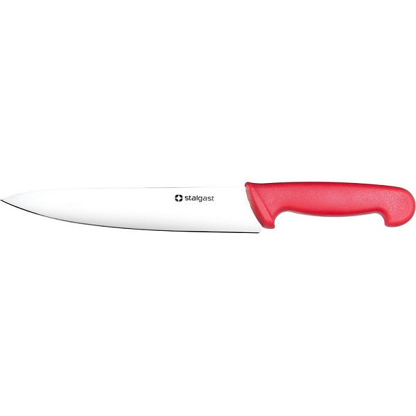 Stalgast keukenmes, HACCP, rood handvat, roestvrijstalen lemmet 22 cm, MS0921210