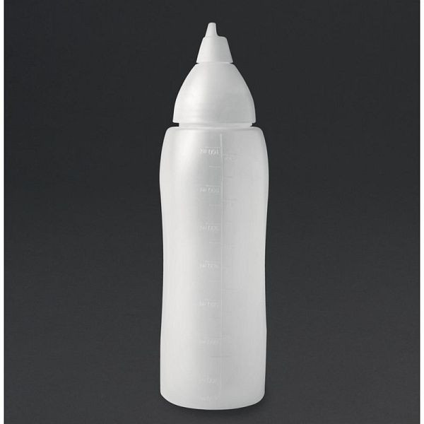 Araven doorzichtige non-drip sausfles 70cl, CW113