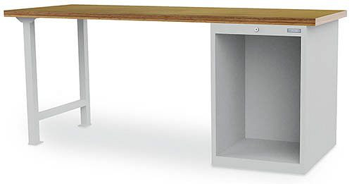 Bedrunka + Hirth inline werkbank, R 18-24, afmetingen in mm (BxDxH): 2000 x 750 x 859, cilinderslot met centrale vergrendeling, 03.20.580.001