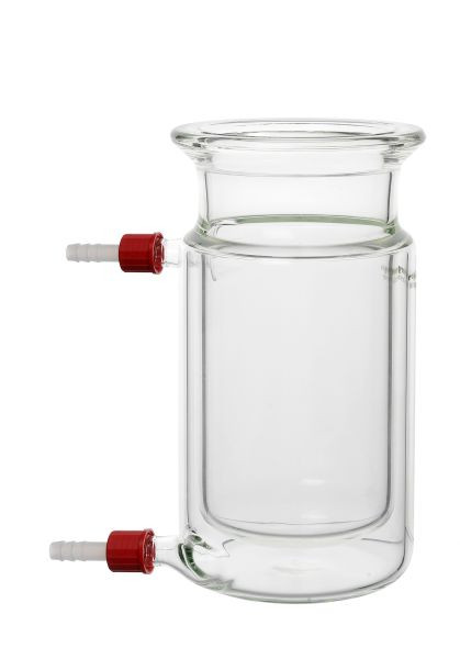Rettberg reactievat, 2000 ml, DN 150, met groef, tempermantel met 2x GL 32 dikwandig, 107015634