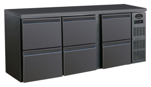 A&S Polarny flessenkoeltafel, 537L, 6 laden, BBC360