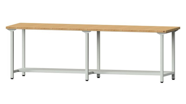 ANKE werkbanken werktafel, model 191, 2800 x 800 x 890 mm, RAL 7035, BMP 40 mm, 401.449