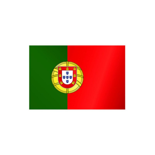 Stone HGS landenvlag Portugal, 300 x 120 cm (staand formaat), met kunststof karabijnhaak, FlagTop 160 g/m², voor vlaggenmasten 7 m, zonder ajourzoom, 27443