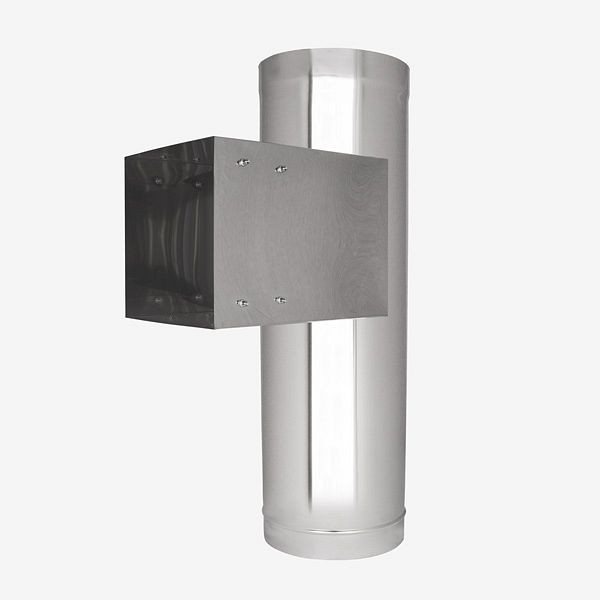 HKW deurgootbuis - RVS Ø 250 mm - vierkant, 708260-25