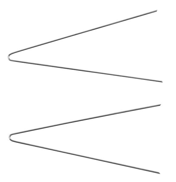 KS Tools Mercedes contactslot demontage naald gereedschap diameter 1, 25 mm, 2 stuks, 500.1383