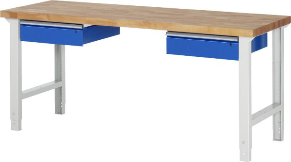 RAU werkbank serie 7000 - model 7002-1, B2000 x D700 x H790-1140 mm, 03-7002A1-207B4H.11