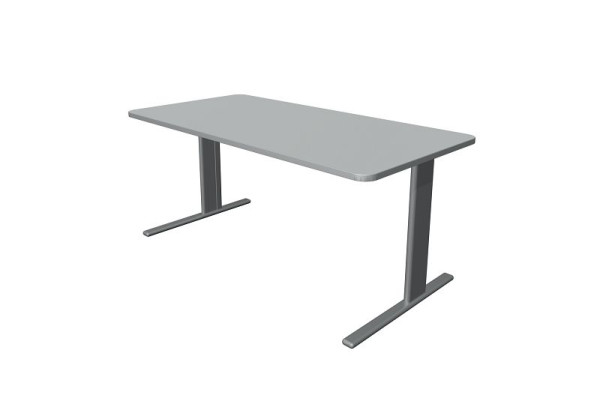 Kerkmann bureau Unic B 1600 x D 800 x H 750 mm, lichtgrijs, 11333611