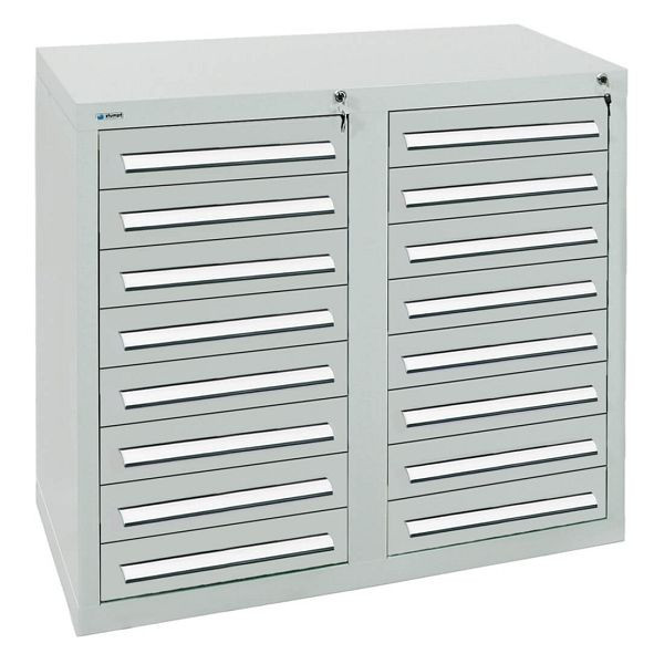 stumpf ladekast serie T-100 / 35-2, RAL 7035/7035, 16 laden (16 x 100 mm), 8152107