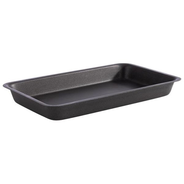 APS dienblad -LEVANTE-, 25,5 x 16 cm, hoogte: 3 cm, RVS, kleur: grijs-zwart, 0,7 liter, 40713