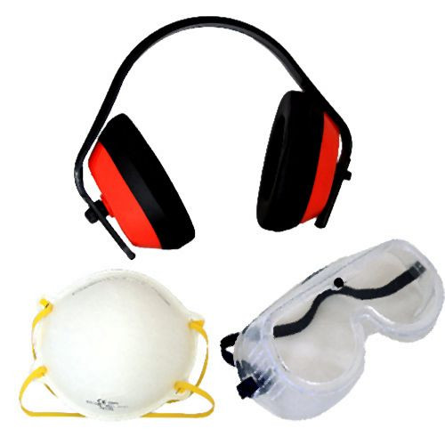Karl Dahm Safety-Set für Augen und Atemwege, Brille, Gehör-, Mundschutz, 11868