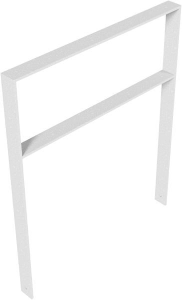 Schake leunbeugel van platstaal 80 x 12 mm, met dwarsbalk, totale breedte: 1000 mm, thermisch verzinkt, 453_100