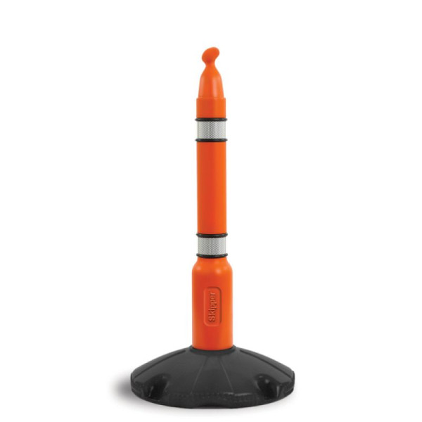 Stone HGS afzetpaal -Skipper- van kunststof, oranje/zwart, hoogte 1000 mm, 16374