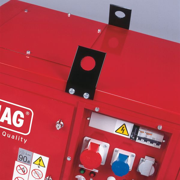 ELMAG 2 hijsogen voor stroomgenerator RVS, met 3000 rpm (luchtgekoeld), 53380