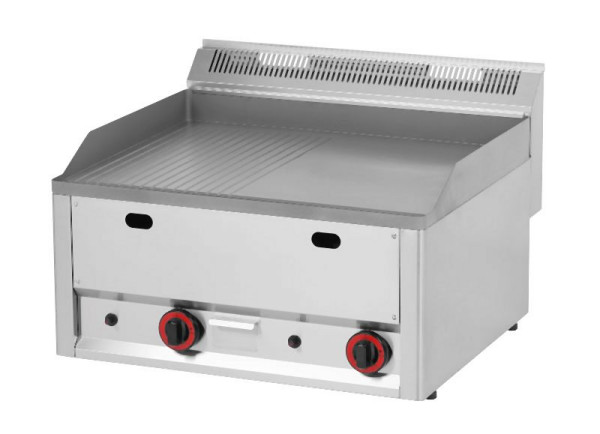 RM Thermik Series 600, gasgrillplaat, 660x600x290 mm, glad/gegroefd grilloppervlak, FTHR-60GL