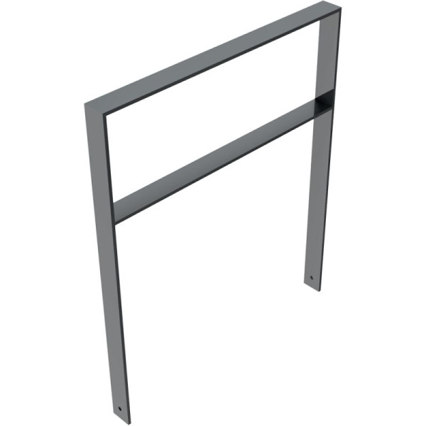 Stone HGS leunbeugel/barrière -Apelland- met dwarsbalk, 1000mm /gecoat DB 703, beugel: 80 x 12 mm, 453.100b