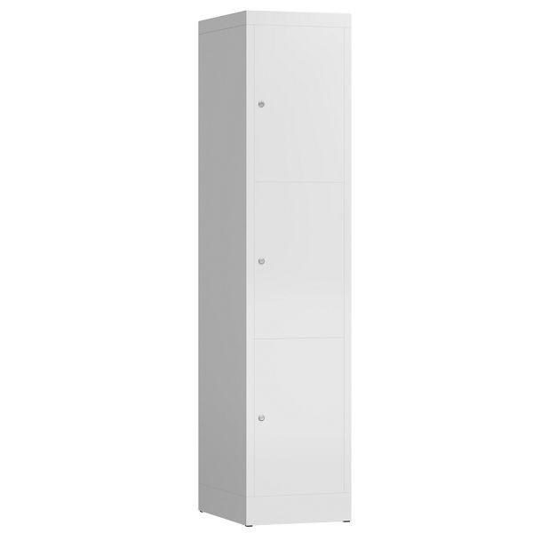 Lüllmann ClassiX lockerkast, 1 compartiment, 3 compartimenten, 1800 x 415 x 500 mm, signaalwit, X-523317