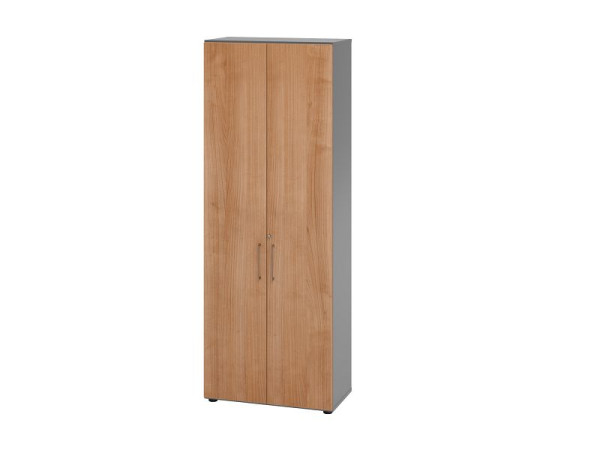 Hammerbacher combikast 6OH 968T6 grafiet/walnoot, 80 x 42 x 215,4 cm, V968T6/G/N/BS