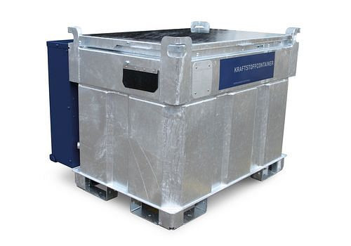 DENIOS mobiel tanksysteem voor diesel en ureum, KI-D, 770 liter, met 230V pompen, 278-999