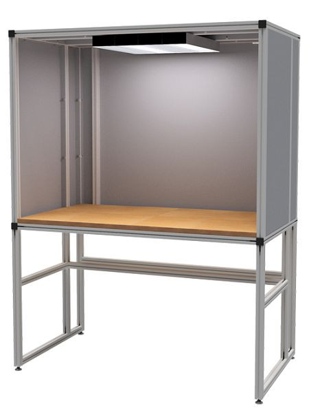 Bedrunka+Hirth teststation, afmetingen in mm (BxDxH): 1250 x 840 x 1950, 03PPBM125