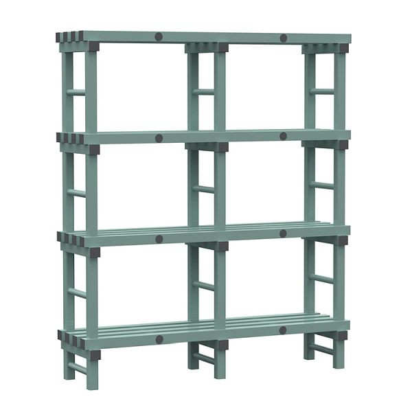 REA Euro plank 1500x400x1750mm, 4 staanders met 450mm tussenruimte, 308.145