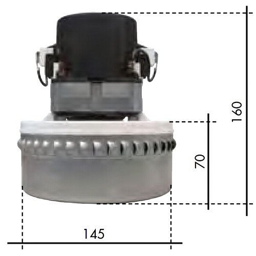 LAVOR zuigmotor / zuigturbine met motorbeveiliging 1000 W (A40), 37550018