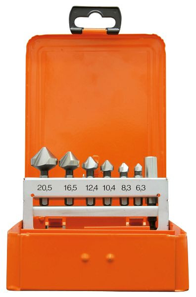 Projahn verzinkboorset HSS-G 90 ° 1/4" zeskantschacht 7 stuks, 35003