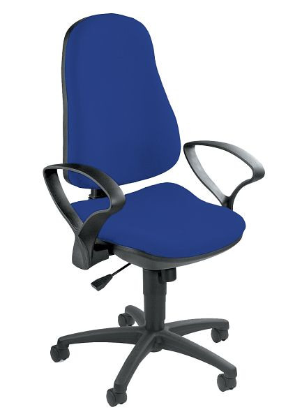 Lüllmann Hoge bureaudraaistoel, 1130 x 460 x 460 mm, blauw, 210191