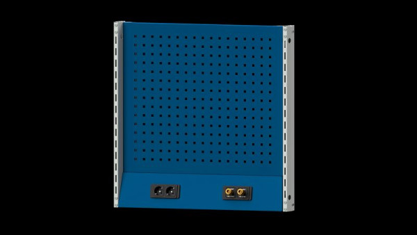 ANKE werkbanken basisstructuur systeemopbouw, 803 x 107 x 800 mm, RAL 7035/5010, dubbele mof en dubbele perslucht met snelkoppelingen, 340.326