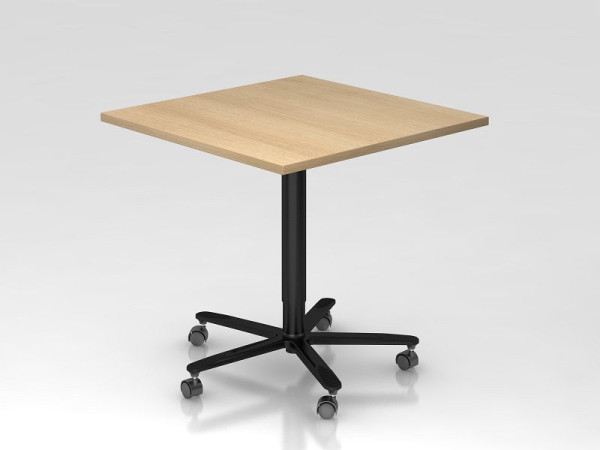 Hammerbacher kolomheftafel 80x80cm eiken/zwart, zwart frame, VST88/E/D