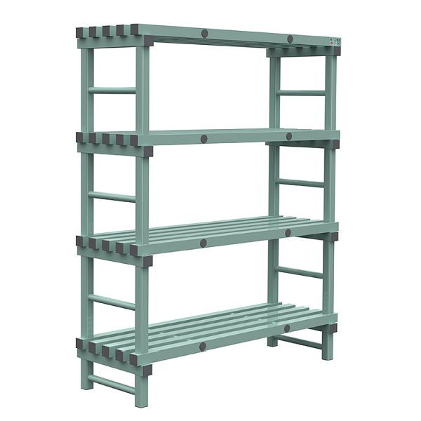 REA Euro plank 1400x500x1750mm, 4 staanders met 450mm tussenruimte, 308.152