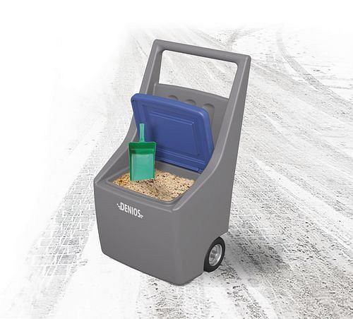 DENIOS strooiwagen GritCaddy van robuust kunststof, inhoud 50 liter, 216-690