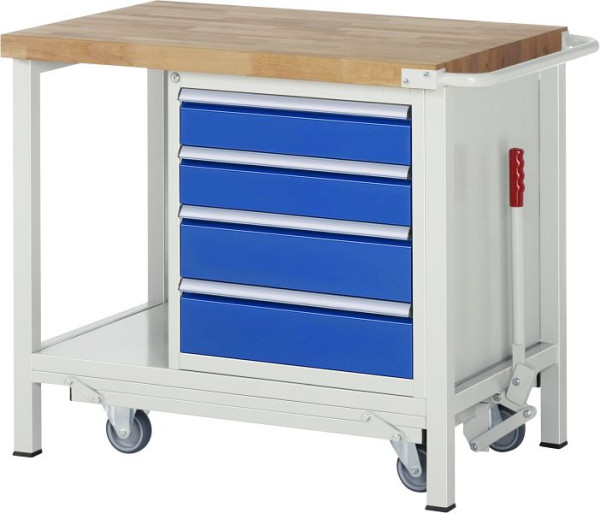 RAU neerlaatbare werkbank 8000 - model 8162, B1000 x D700 x H880 mm, 15-8162A6-107B4F.11