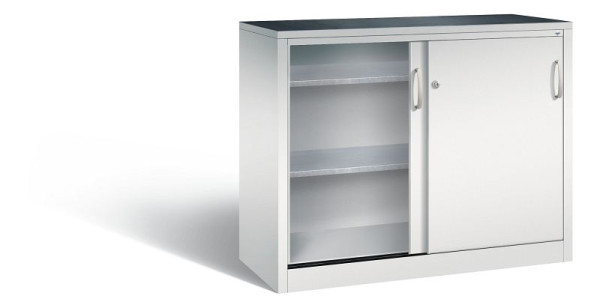 C+P schuifdeurkast Acurado, H1000xB1200xD500mm, kleur: lichtgrijs, 2056-092 S10000