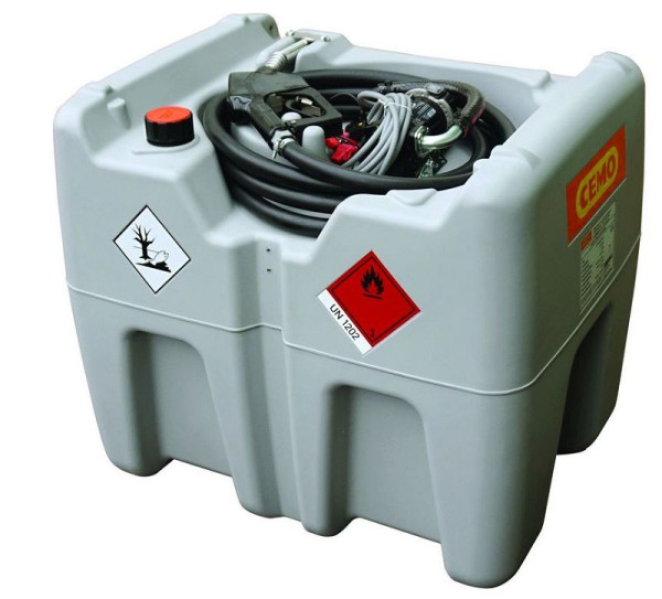 Cemo dieseltank verrijdbaar Easy 210 L, 12V, Cematic 12V 40 l/min, zonder deksel, met AZV, 10980