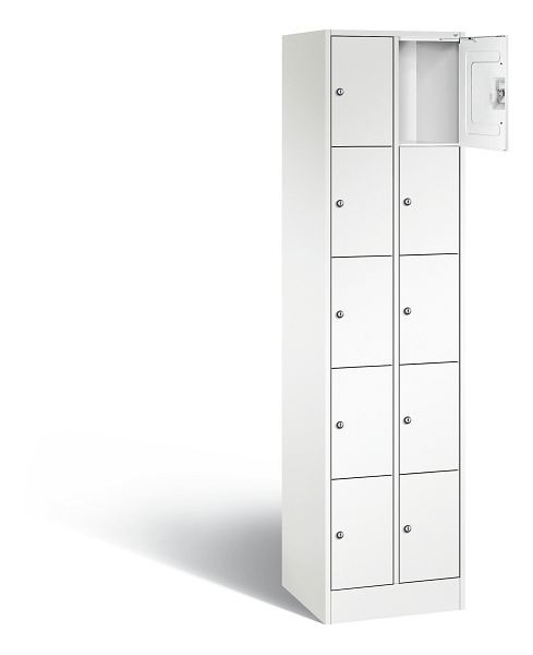 C+P lockerkast serie 8070, H1950xB460xD480mm, kleur: verkeerswit, 80700-20 S10411