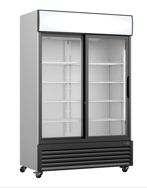 Saro koelkast, glazen schuifdeur + reclamebord, GTK 700 SD, 453-10075