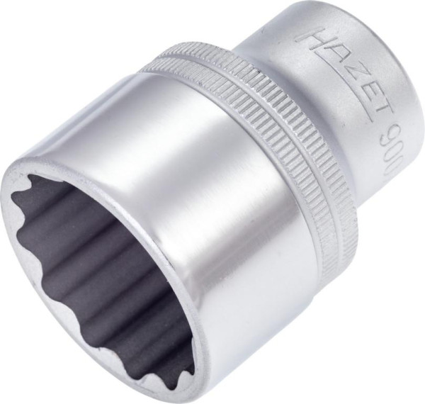 Hazet dopsleutelinzet, dubbel zeskant, hol vierkant 12,5 mm (1/2 inch), 30 mm, gekarteld, 900Z-30