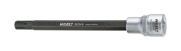 Hazet Cilinderkop Schroevendraaier Socket, Hol Vierkant 12.5mm (1/2") Polydrive Profiel, 168mm, 2579-9