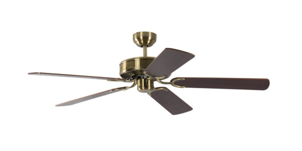 Pepeo Deckenventilator Potkuri Messing antik / Mahagoni 132 cm mit Zugkette, 1334201232v4