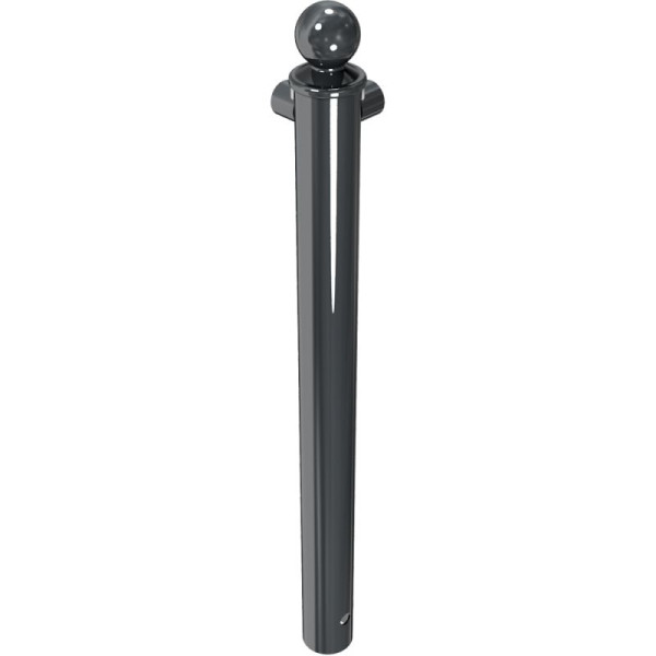 Stone HGS beschermleuning/voordeelrailing, hoekpaal, buisdiameter 60mm, totale lengte 800mm, voor inzetting in beton, RAL 7016 antracietgrijs, 467.06b