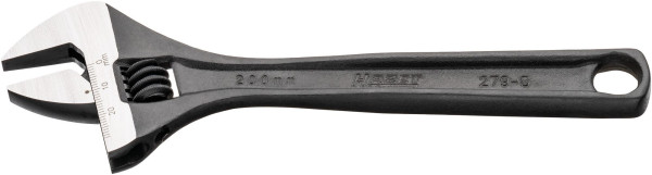 Hazet steeksleutel, verstelbaar, buitenzeskantprofiel, oppervlak: gefosfateerd, hoogglans gepolijst, lengte: 206 mm, klembereik: 29 mm, 279-8