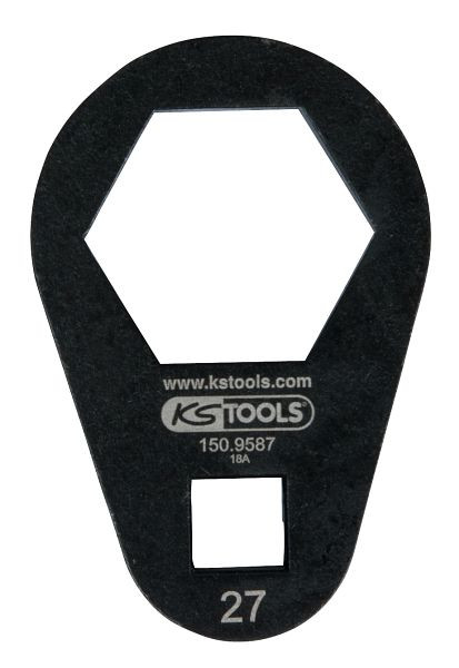 KS Tools dopsleutel 3/8", extra plat, 27 mm, 150.9587