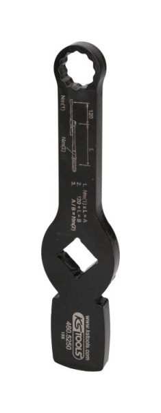 KS Tools 3/4" slag-twaalfpuntsleutel met 2 slagvlakken, 19 mm, 460.5250