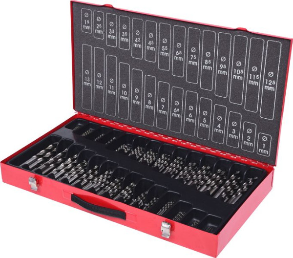 KS Tools HSS-G spiraalborenset, 230-delig, 1-13mm, 330.2650