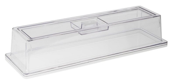 APS GN 2/4 deksel, 53 x 16,2 cm, hoogte: 10,5 cm, polycarbonaat, materiaaldikte: 3 mm, 11044