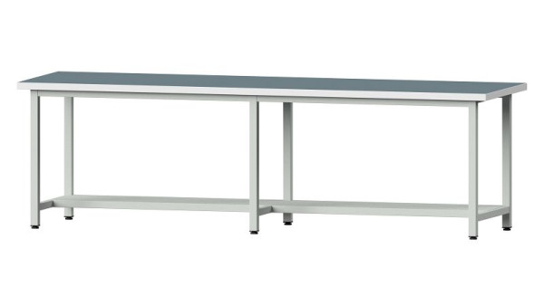 ANKE werkbanken werktafel, model 191, 2800 x 800 x 840 mm, RAL 7035, UBP 40 mm, 401.456