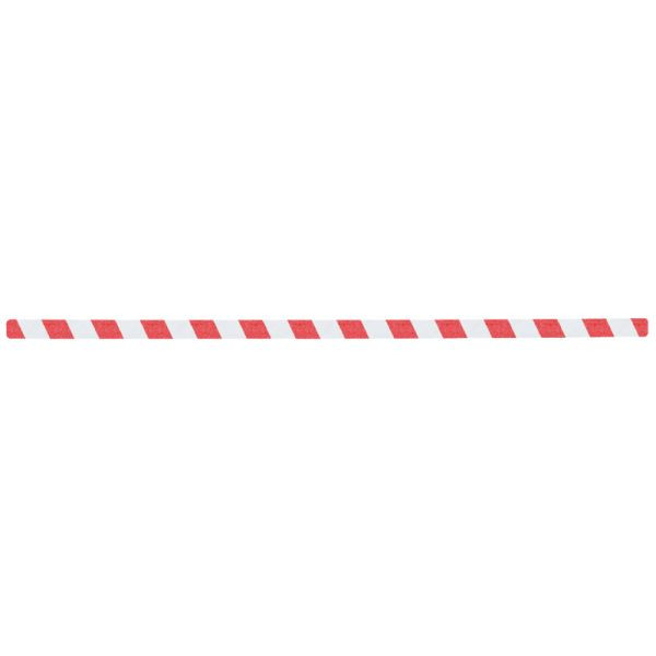 m2 antislip bekleding waarschuwingsmarkering rood/wit losse stroken 25x800mm, VE: 10 stuks, M1YV100251