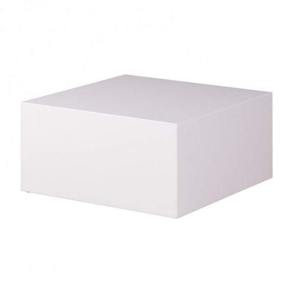 Wohnling salontafel MONOBLOC 60 x 60 x 30 cm hoogglans MDF wit gelakt, WL1.856