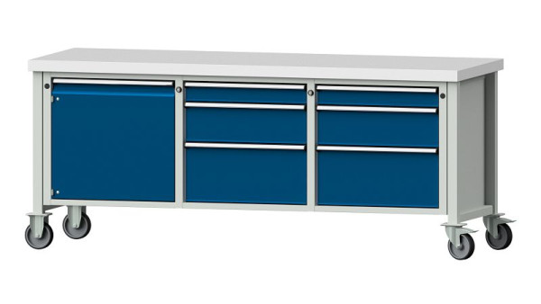 ANKE werkbanken kistwerkbank, model 125 V, 2000 x 700 x 850 mm, RAL 7035/5010, KSP 50 mm, 306.066